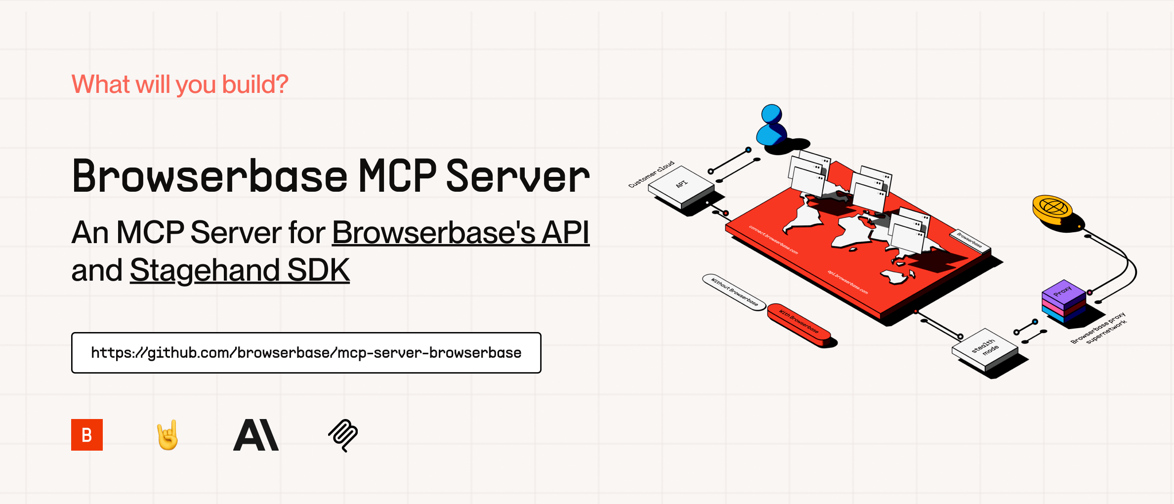 Browserbase MCP server connecting an agent to a cloud browser session.
